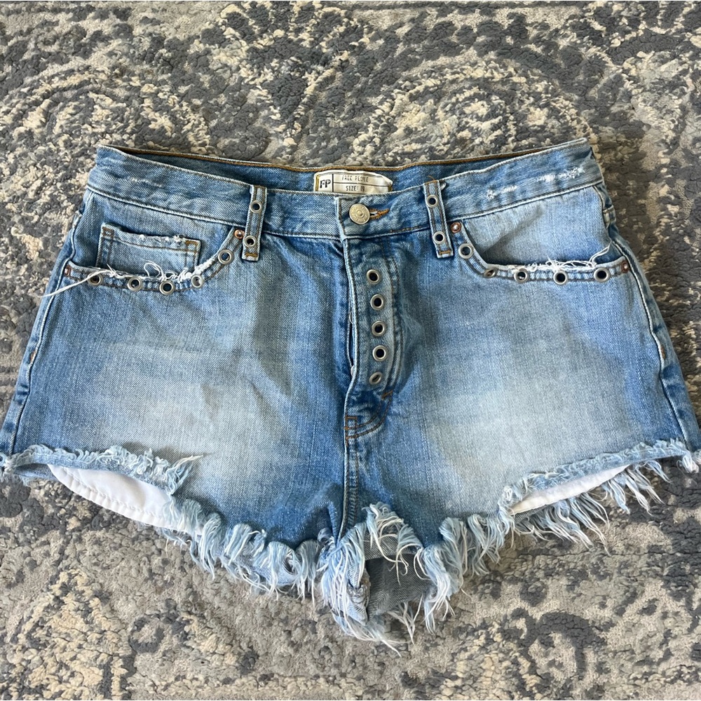 Free People Jean shorts